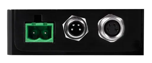 Photo of power connector on firmware 6.xx device