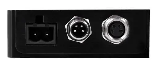 Photo of power connector on firmware 7.xx device
