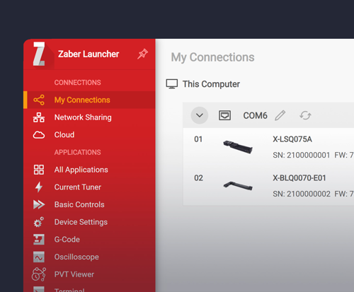Zaber Launcher image