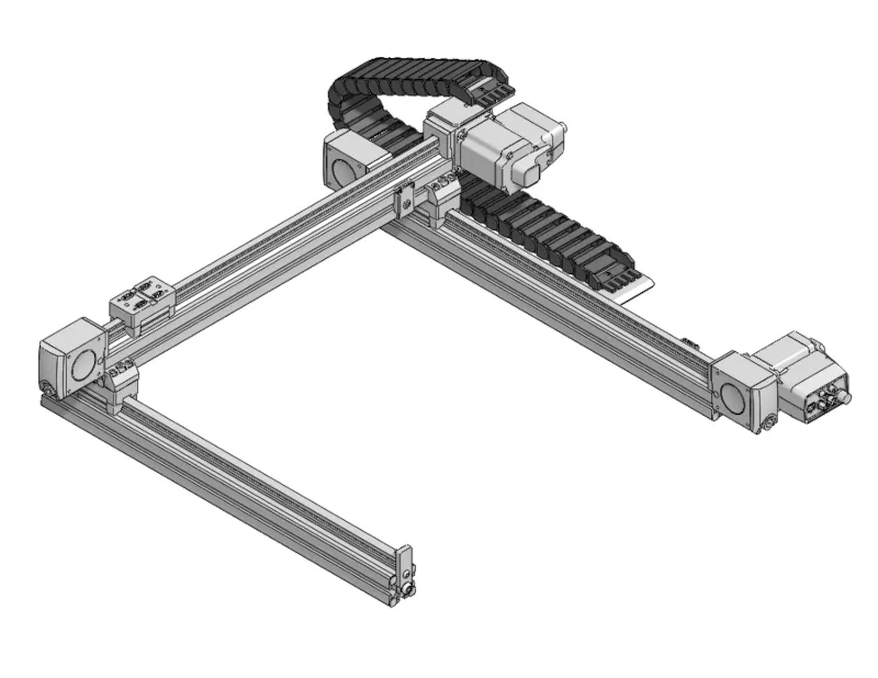 LC40 - XY Single X Motor Gantry Configurator - Zaber