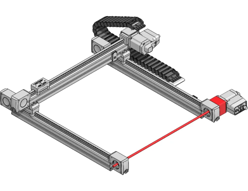 LC40 - XY Single X Motor Gantry Configurator - Zaber