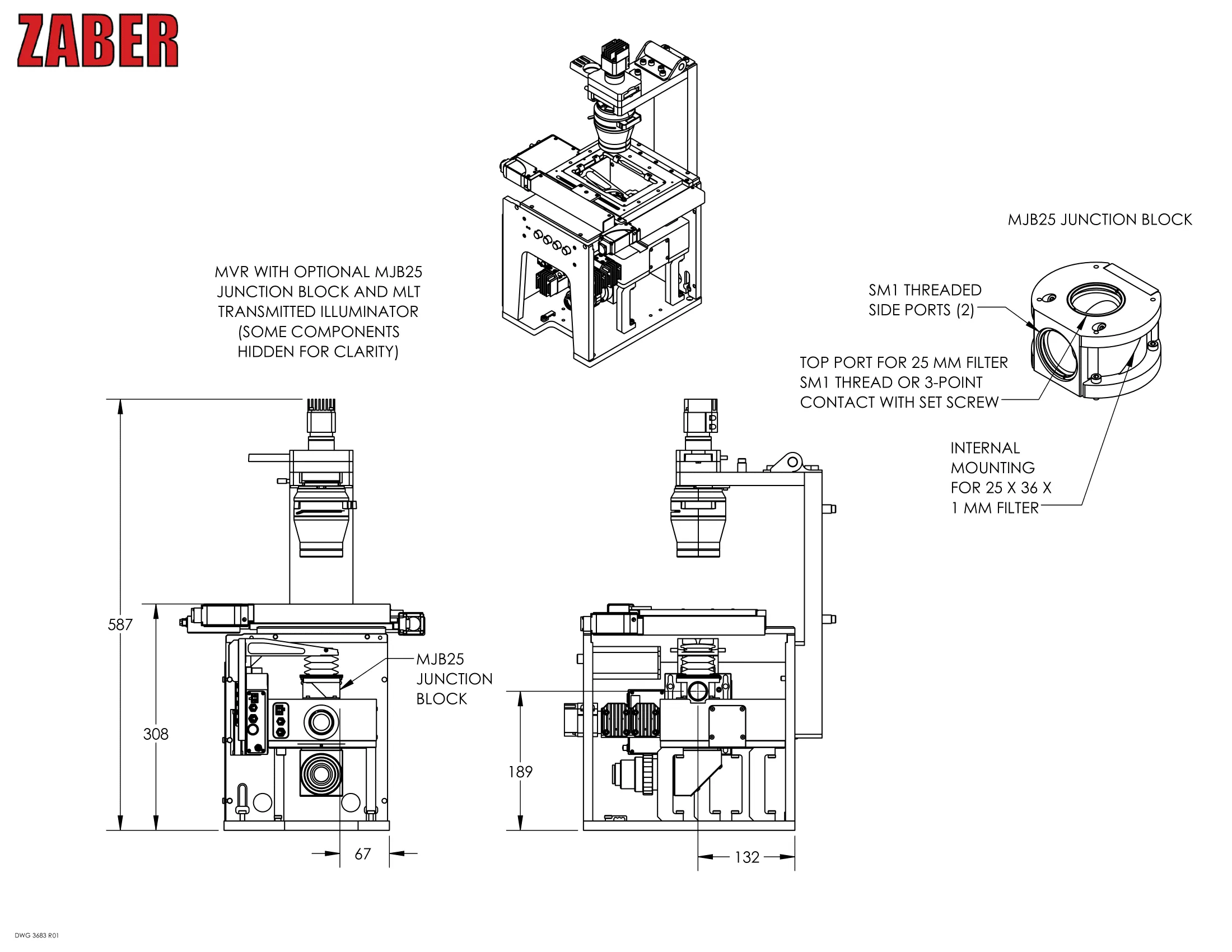 Drawing dimensions-drawing-MVR-4