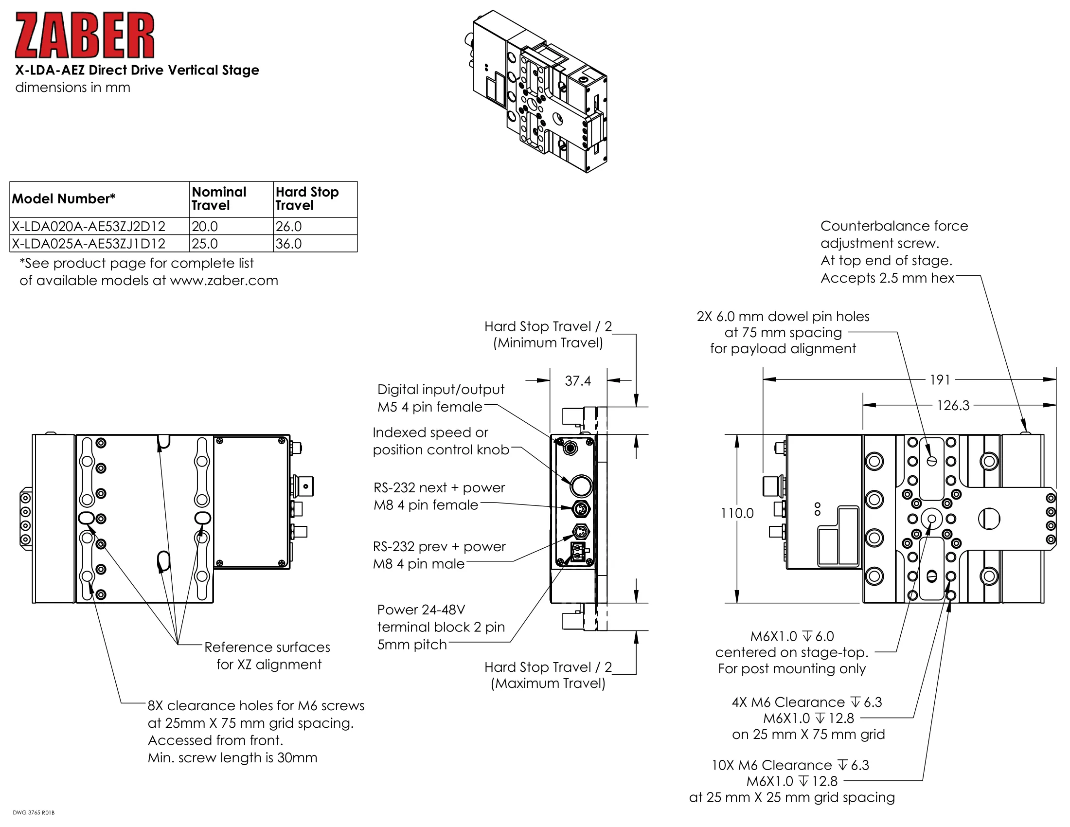Drawing dimensions_X-LDA-AEZ