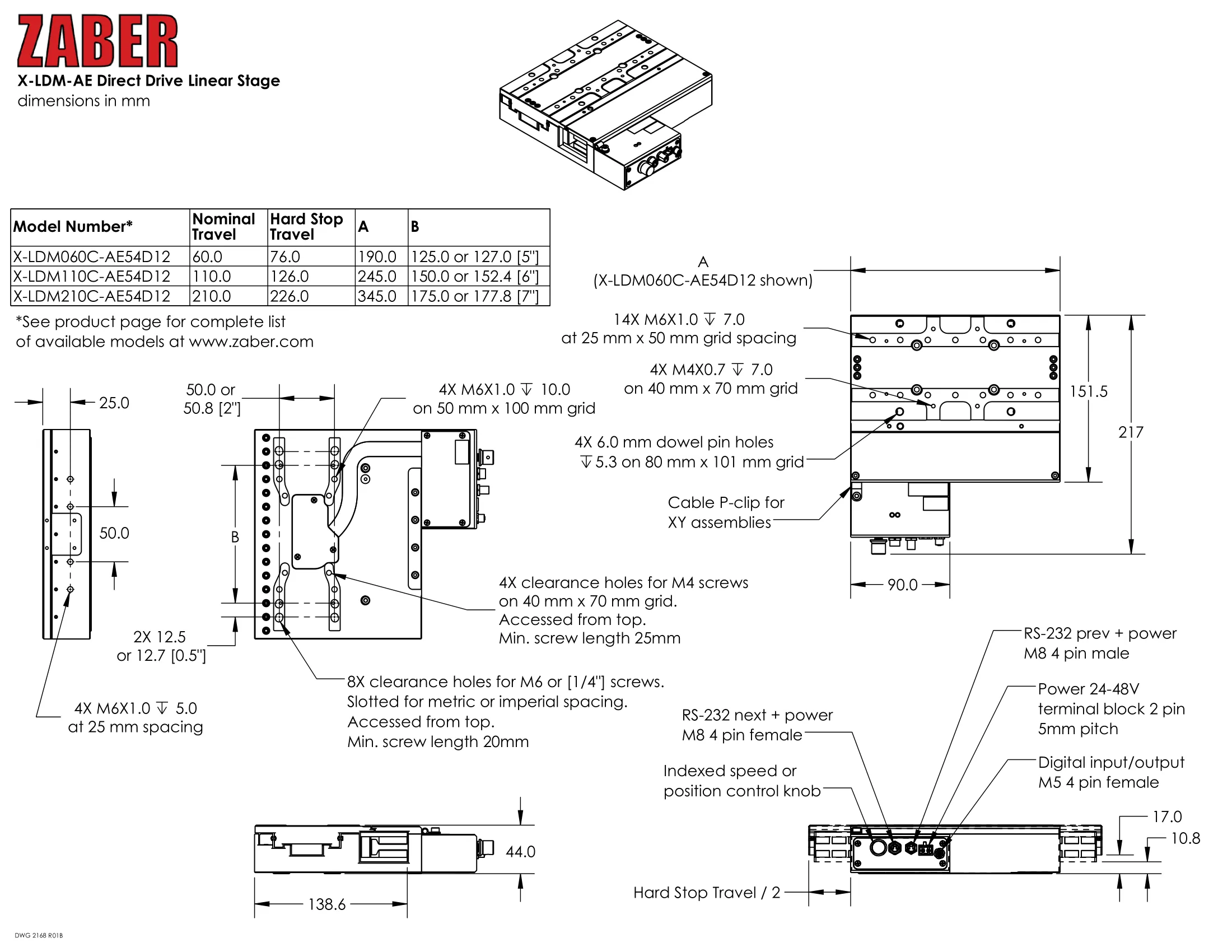 XLDMAE Documents Zaber