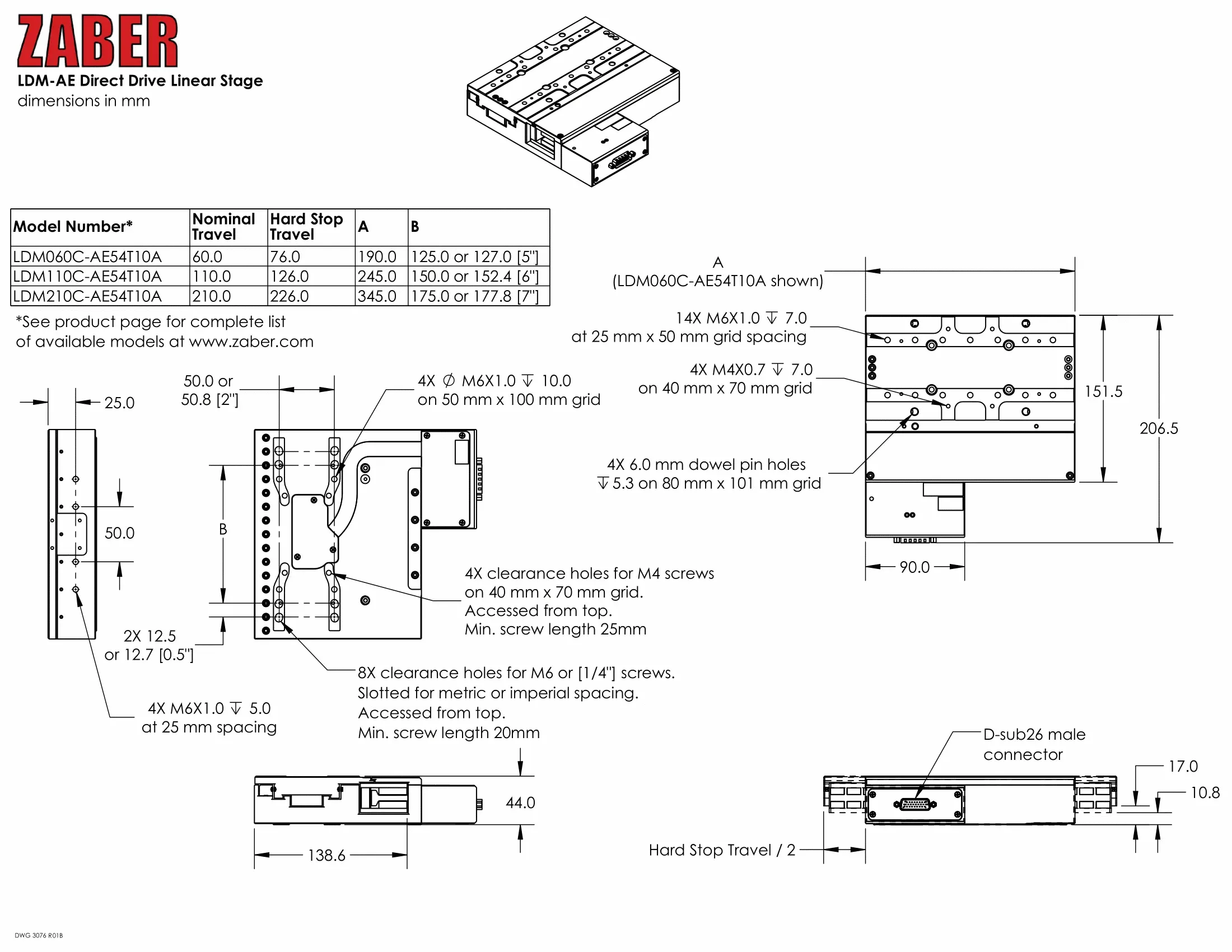 LDM - XY Stage Configurator - Zaber