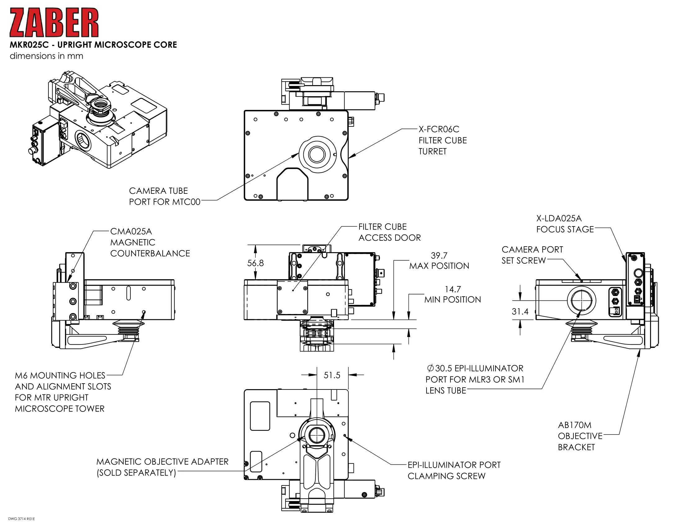 Drawing dimensions-MKR025C