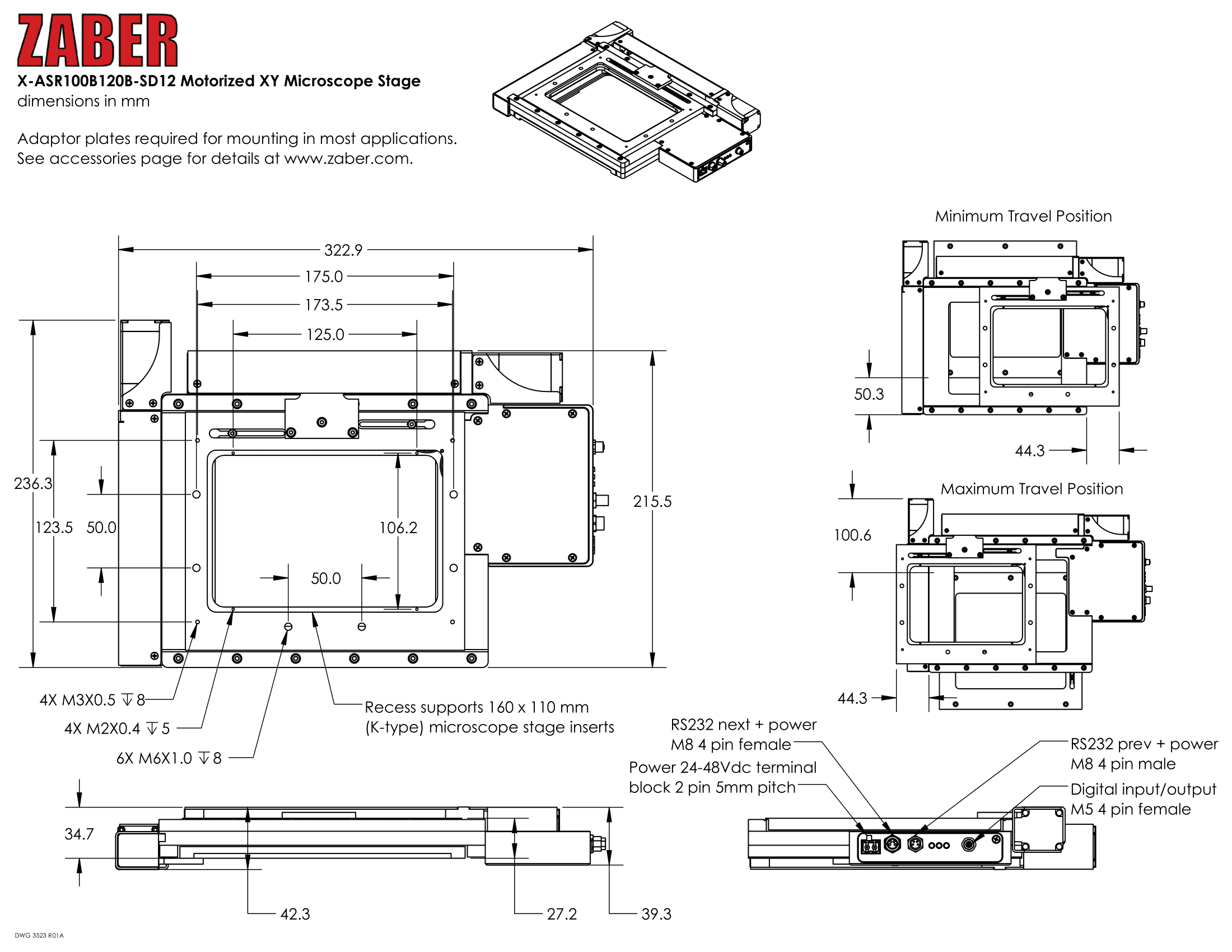 Drawing X-ASR100B120B-SD12