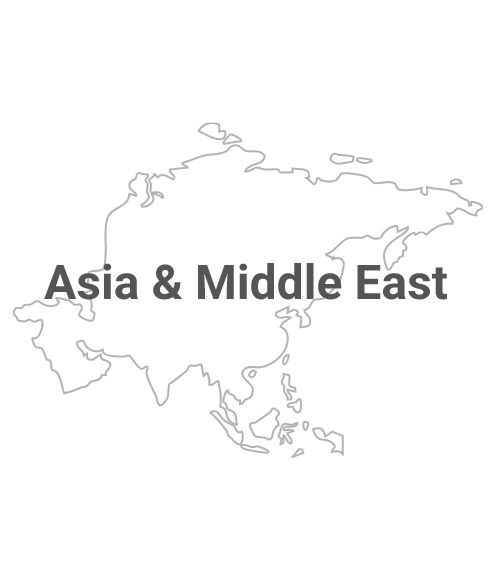 Asia & Middle East map