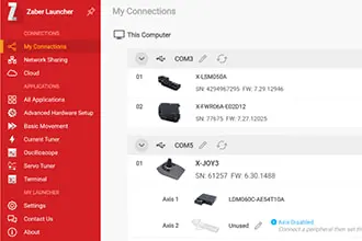 Free, open-source software Zaber Console available