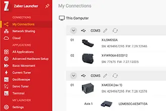 Free, open-source software Zaber Console available