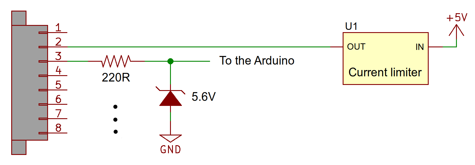 Schematic of the ruggedized terminal block