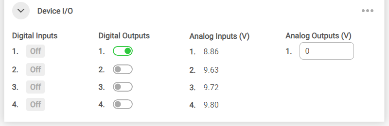 Zaber Launcher I/O Controls