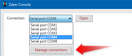 ZaberConsole ManageConnections.png