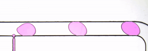 MVR used to sync image acquisition with droplet flow rate