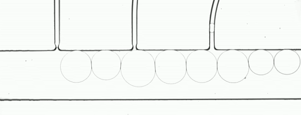 MVR used to move chip at droplet flow rate