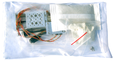 T-LSM-SV2 vacuum actuator bagged in 2 layers of ULO poly bags