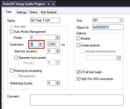 SAF Cycle Rate Selection