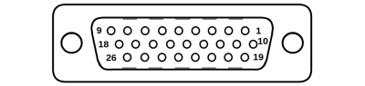 Female High Density D-Sub26 Motor and Sensor Connector