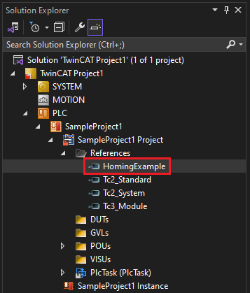 Homing Project Library Added