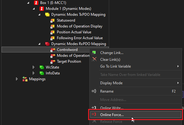 ControlWord Online Force