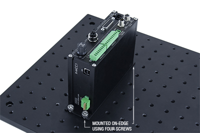 Breadboard mounting controller orientation.