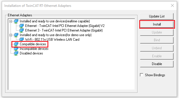 Compatible Adapters List