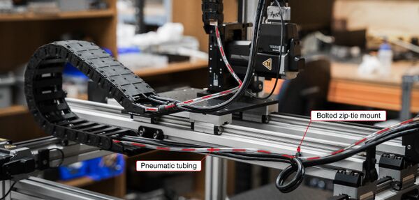 pneumatic tube routing