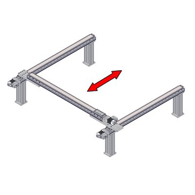 Home the lockstep group in Zaber Launcher, then move the X-axis stages throughout their travel ranges slowly using the manual control knob for axis 1 or 2. If the stages move well, move them at higher speeds using the Zaber software or the manual control knobs. See Troubleshooting if stages are not moving well together.
