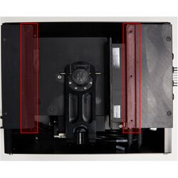 Align the mounting holes on the X-ASR XY Stage with the holes on the mounting plates.