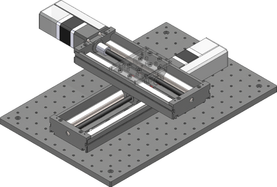 Firmly tighten down all fasteners mounting the Y-axis stage.