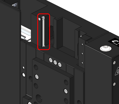 1. Manually move the stage to a travel limit to expose the linear guides. 2. Using a lint free cloth, wipe away any old grease and debris on the v-channels of the guides. Wipe towards the outside of the stage so debris is not pushed into the roller bearings. 3. Apply a thin strip of lubricant over the entire exposed length of the v-channels with a syringe. 4. Manually move the stage to the opposite travel limit and repeat steps 2 and 3 on the opposite side.