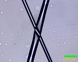 Polypropylene fibers generated by melt electrowriting 3D printer