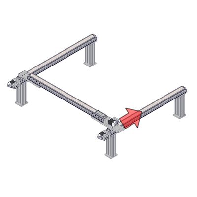If the plates are not well aligned (the Y-axis stage can not sit flat against all dowels at the same time), move one X-axis stage forward in steps by sending small move rel commands (100 um to 500um is recommended).