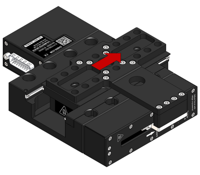 Slowly release the force applied to the stage. The counterbalance will push the carriage to the top end of travel.