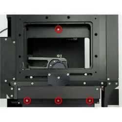 Install the first four screws to secure the X-ASR stage to the MVR frame.