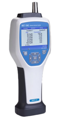 An image of a handheld MET ONE airborne particle counter.
