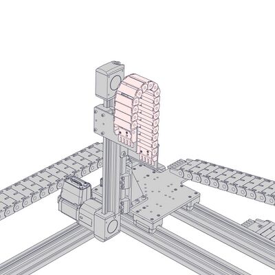 Check that the Z-axis carriage can reach both ends of travel. If it does not, adjust the positions of the AP235 support as needed.