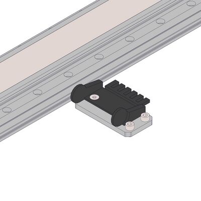 Attach the lower termination of the cable guide to AP268. Mount the AP268 to the breadboard near the mid-point of X-axis travel, using the provided M6 screws and a 5 mm hex key.