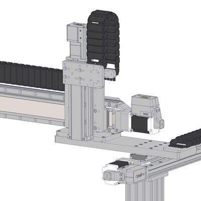 Additional axes can be mounted directly to the top of the AP207 part 2 as shown.