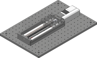 Firmly tighten down all fasteners mounting the X-axis stage.