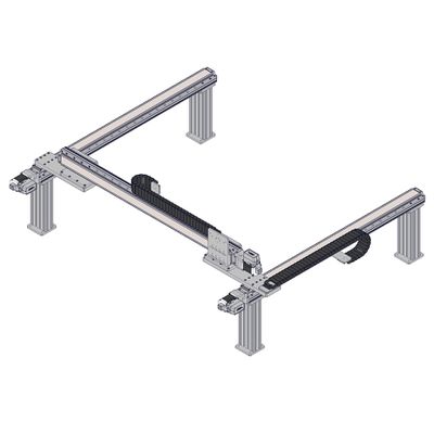 The Y-axis of a LRT gantry is shown here with the cable guide installed.