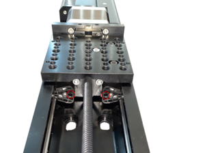 LSQ linear guide relubricating ports. Located on both ends of the carriage