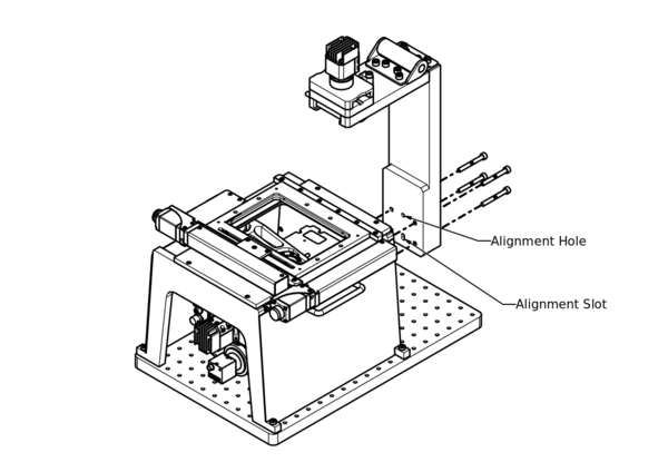Install the 4 M6 x 50 screws (supplied with MLT) and tighten firmly.