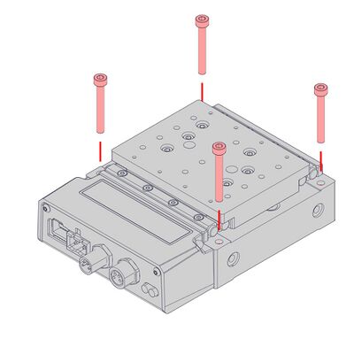 Attach the X-axis DMA using 4 x M3 x 25 screws.
