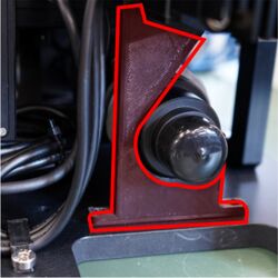 Remove the camera shipping support bracket.