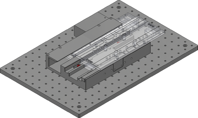 Firmly tighten down all fasteners mounting the X-axis stage.
