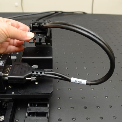 Ensure 150-200 mm (6-8 inches) of cable length extends from the top end of the cable guide where it will connect.