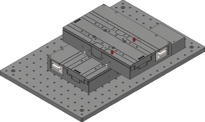Insert two 6mm dowel pins into the holes shown