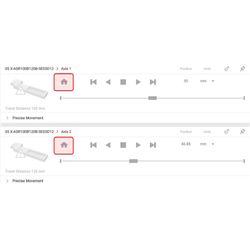 Follow the instruction for connecting an MVR to your PC. Open the Zaber Launcher application. Home both axes of the X-ASR stage.