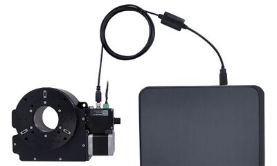 Connect the stage to the computer using the provided USB adaptor cable. This should be connected to the the X-axis stage (for X-series stages) or the X-MCC controller.